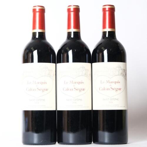 (3) 2016 Chateau Calon-Segur Le Marquis de Calon, St Estephe