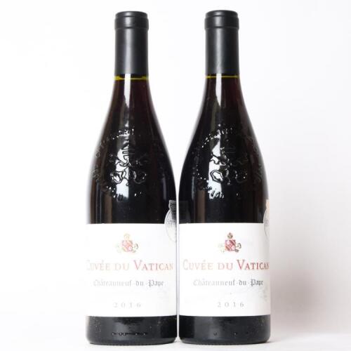 (2) 2016 Chateau Sixtine Chateauneuf du Pape Cuvee du Vatican