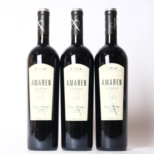 (3) 2010 Amaren Tempranillo Reserva Rioja