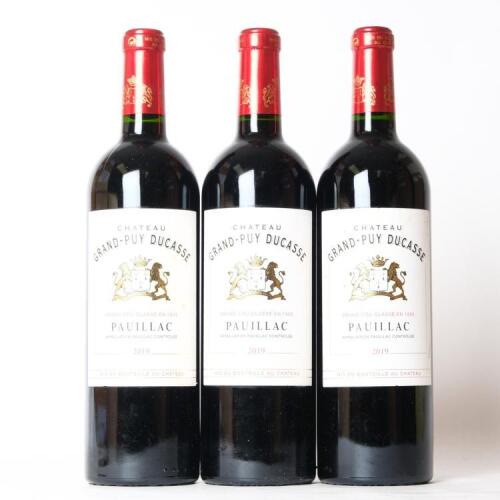 (3) 2019 Chateau Grand-Puy Ducasse 5eme Cru Classe, Pauillac