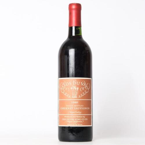 (1) 1986 Clos du Val Cabernet Sauvignon, Napa USA