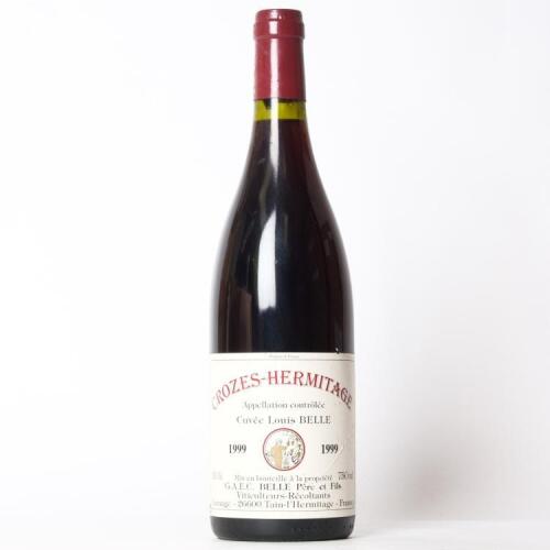 (1) 1999 Domaine Belle Cuvee Louis Belle Crozes-Hermitage