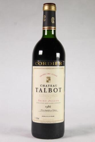 (1) 1986 Chateau Talbot, St Julien