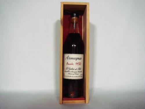 (1) 1930 B. Gelas Armagnac