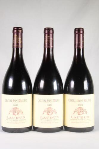(3) 2003 Chateau St Maurice Laudun Cotes du Rhone Villages