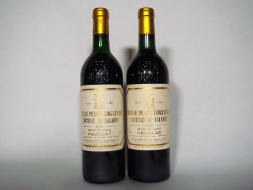 (2) 1988 Chateau Pichon Longueville Comtesse de Lalande, Pauillac