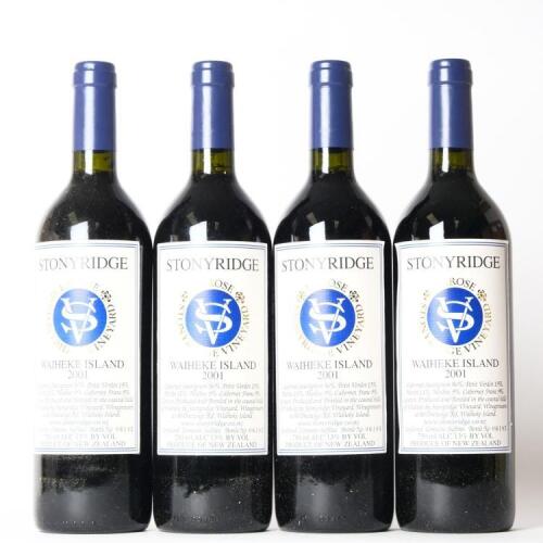 (4) 2001 Stonyridge Vineyard Larose, Waiheke