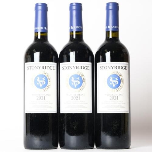 (3) 2021 Stonyridge Vineyard Larose, Waiheke