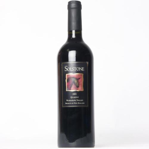 (1) 2001 Solstone Quartet Cabernet Sauvignon/Franc/Merlot/Malbec, Wairarapa