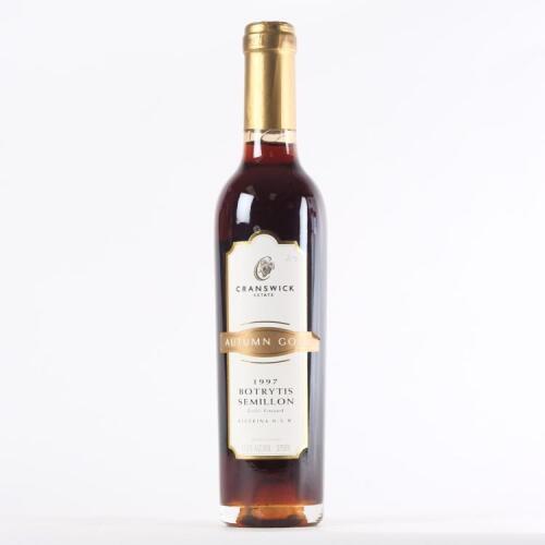 (1) 1997 Cranswick Botrytis Semillon 375ml, Riverina NSW