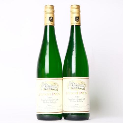 (2) 2010 Studert-Prum Maximinhof Graacher Himmelreich Riesling Kabinett, Mosel Saar Ruwer