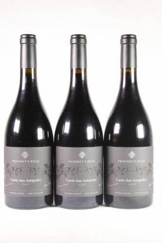 (3) 2016 Prophet's Rock Cuvee aux Antipodes Pinot Noir, Central Otago*