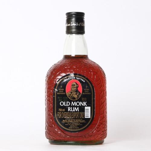 (1) Old Monk Rum 750ml 42.8% abv, India