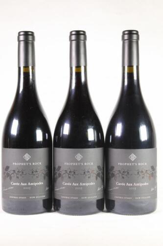 (3) 2015 Prophet's Rock Cuvee aux Antipodes Pinot Noir, Central Otago*