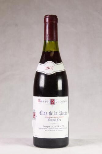 (1) 1987 Domaine Georges Lignier Clos de la Roche Grand Cru, Cote de Nuits