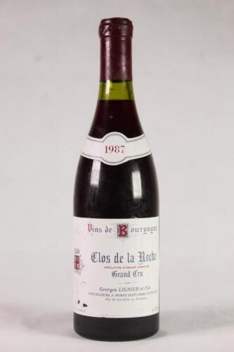 (1) 1987 Domaine Georges Lignier Clos de la Roche Grand Cru, Cote de Nuits