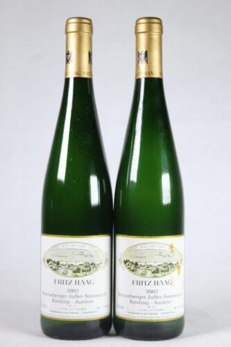 (2) 2002 Fritz Haag Brauneberger Juffer-Sonnenuhr Riesling Auslese, Mosel Saar Ruwer