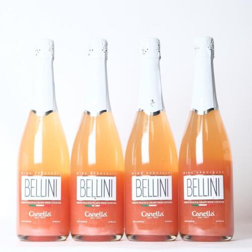 (4) NV Canella Bellini Peach Cocktail