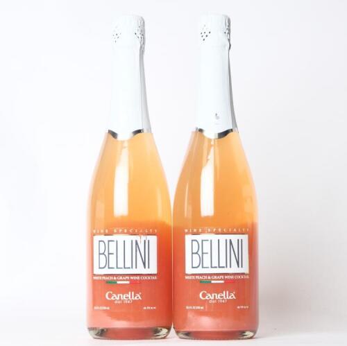 (2) NV Canella Bellini Peach Cocktail