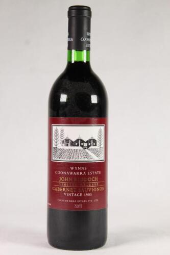 (1) 1985 Wynns John Riddoch Cabernet Sauvgnon, Coonawara SA