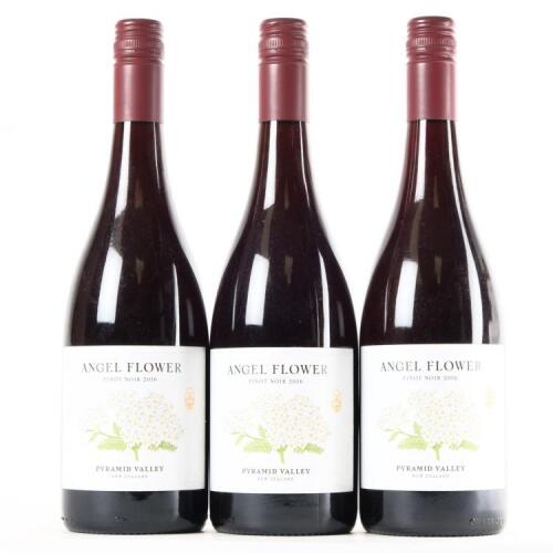 (3) 2016 Pyramid Valley Vineyards Angel Flower Pinot Noir, Waikari