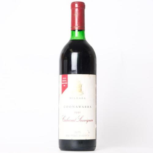 (1) 1991 Mildara Cabernet Sauvignon, Coonawarra SA