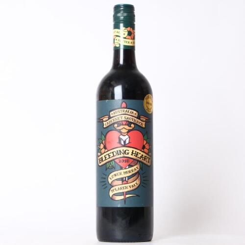 (1) 2018 Bleeding Heart Cabernet Sauvignon, Lower Murray /McLaren Vale SA