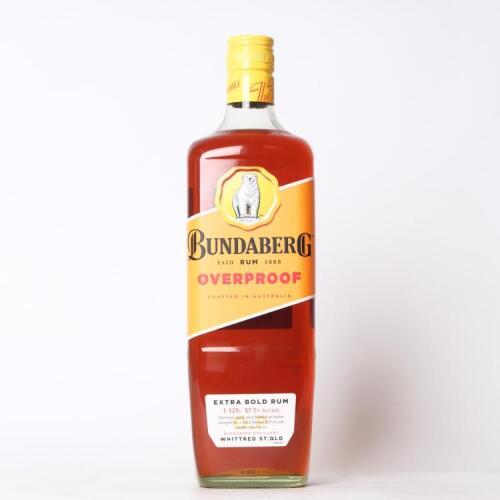 (1) Bundaberg Over Proof Rum 1125ml 57.7% abv, Australia