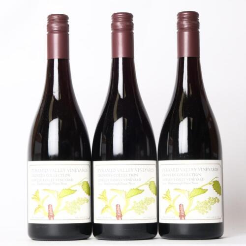 (3) 2010 Pyramid Valley Vineyards Cowley Family Vineyard Pinot Noir, Marlborough