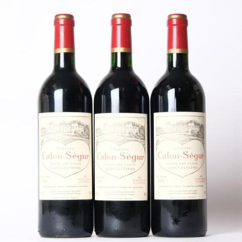 (3) 2001 Chateau Calon-Segur 3eme Cru Classe, St Estephe