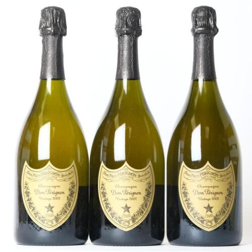 (3) 2002 Dom Perignon Vintage Brut