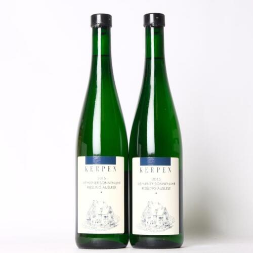 (2) 2015 Kerpen Wehlener Sonnehuhr Riesling Auslese, Mosel Saar Ruwer