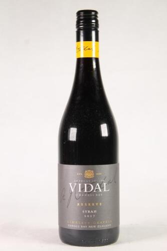 (1) 2017 Vidal Reserve Syrah, Hawkes Bay