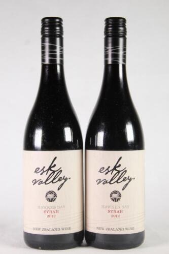 (2) 2012 Esk Valley Syrah, Hawkes Bay