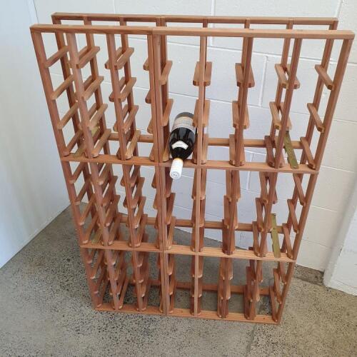 (1) Redrack Californian Redwood Wine Rack (72 bottles)