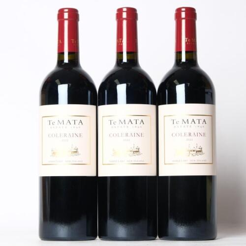 (3) 2022 Te Mata Estate Coleraine, Hawkes Bay