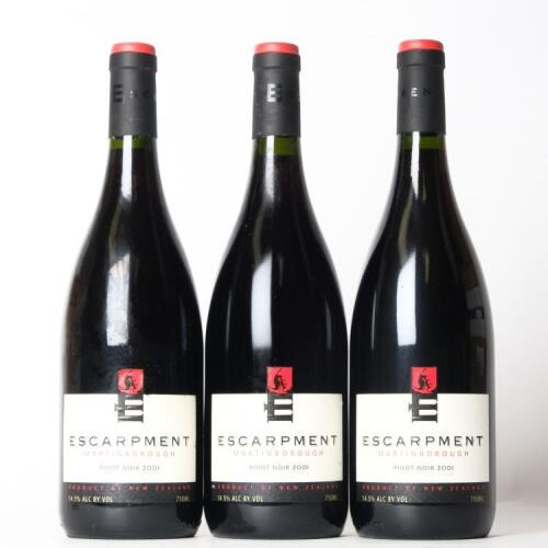 (3) 2001&nbsp;Escarpment Cleland Vineyard Pinot Noir, Martinborough&nbsp;