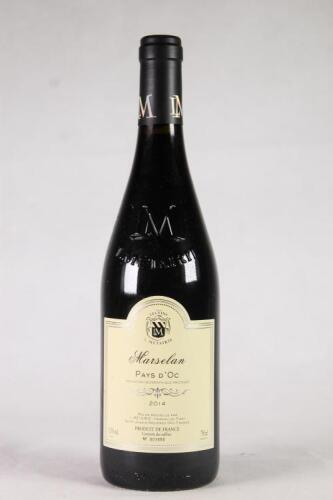 (1) 2014 Marselan Vin de Pays D'Oc