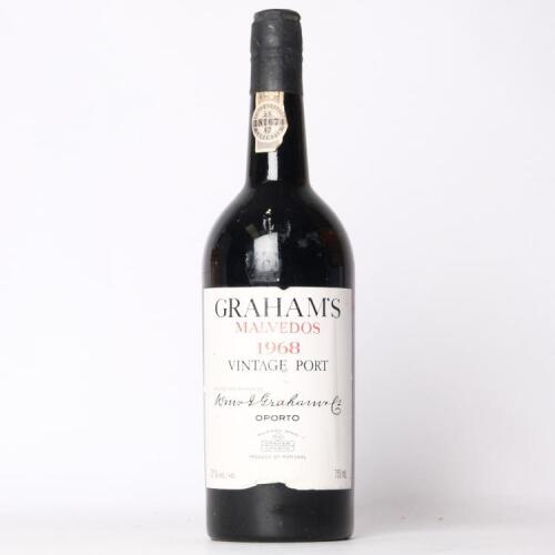 (1) 1968 W & J Grahams Malvedos Vintage Port, Oporto