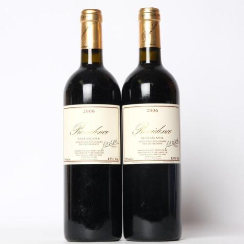 (2) 2006 Providence Private Reserve Cabernet Franc/Merlot/Malbec, Matakana