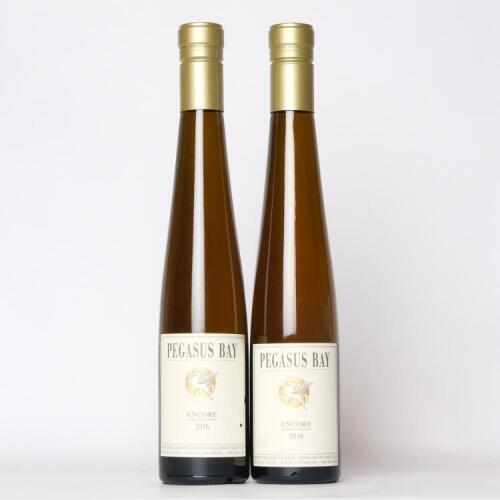 (2) 2016 Pegasus Bay Encore Noble Riesling 375ml, Waipara