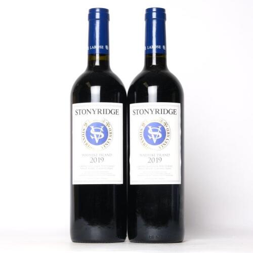(2) 2019 Stonyridge Vineyard Larose, Waiheke