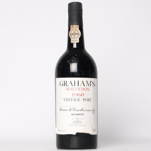 (1) 1968 W & J Grahams Malvedos Vintage Port, Oporto