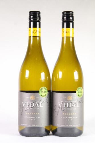 (2) 2016 Vidal Reserve Chardonnay, Hawkes Bay