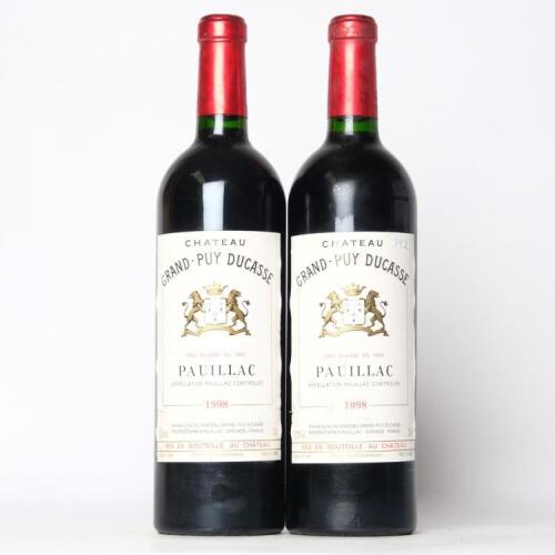 (2) 1998 Chateau Grand Puy Ducasse 5eme Cru Classe, Pauillac