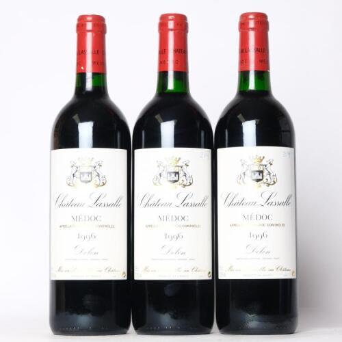 (3) 1996 Chateau Lassalle, Medoc