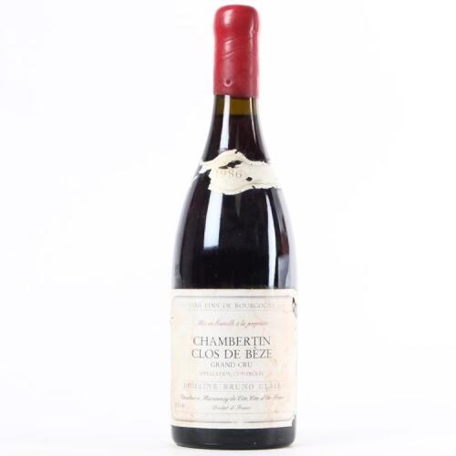 (1) 1986 Domaine Bruno Clair Chambertin Clos de Beze Grand Cru, Cote de Nuits