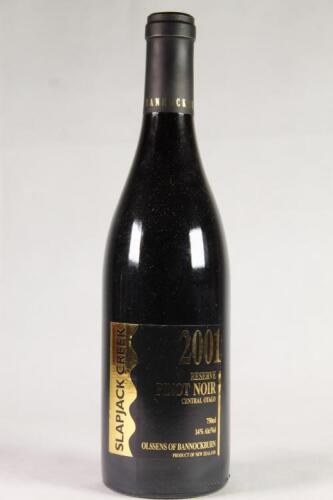 (1) 2001 Olssen's of Bannockburn Slapjack Creek Reserve Pinot Noir, Central Otago