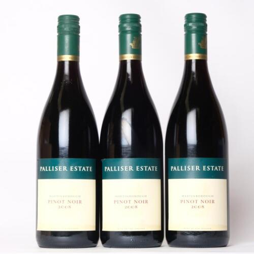 (3) 2008 Palliser Estate Pinot Noir, Martinborough