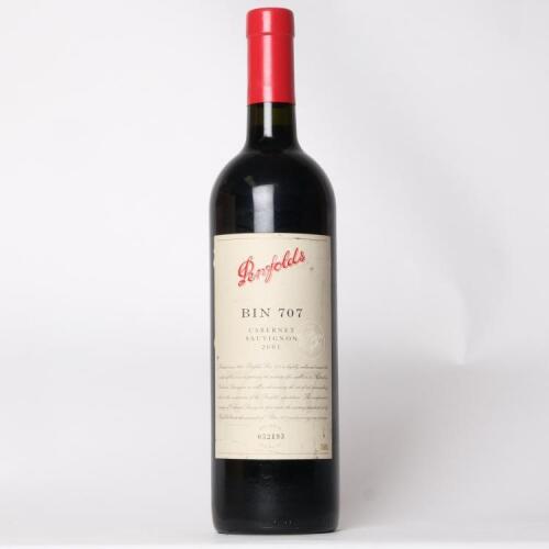 (1) 2001 Penfolds Bin 707 Cabernet Sauvignon, South Australia